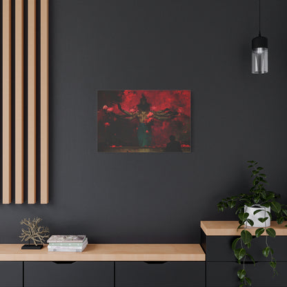 The Scarlet Veil Canvas Print