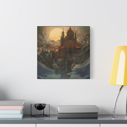 Castle in Mist Canvas Print