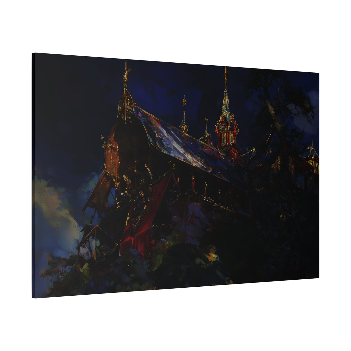 The Obsidian Cathedral Canvas Print