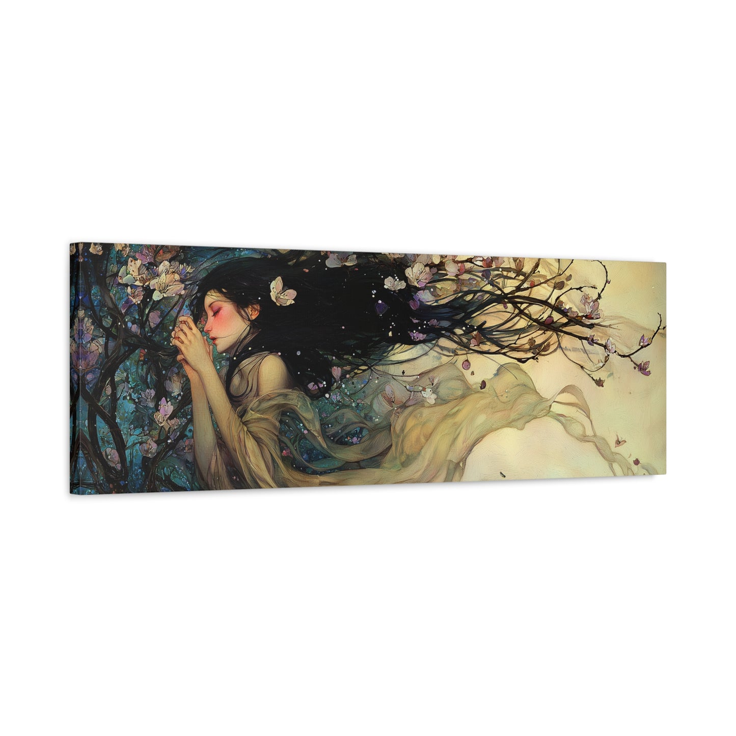 Softly She Sleeps Canvas Print