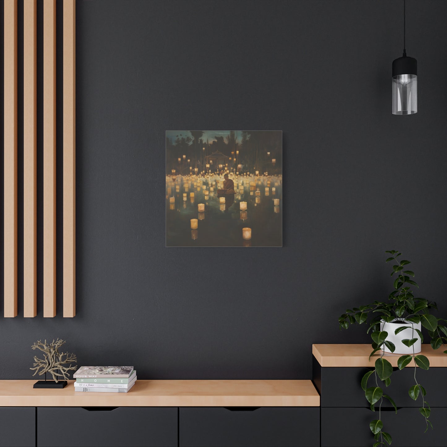 Silent Flames Canvas Print