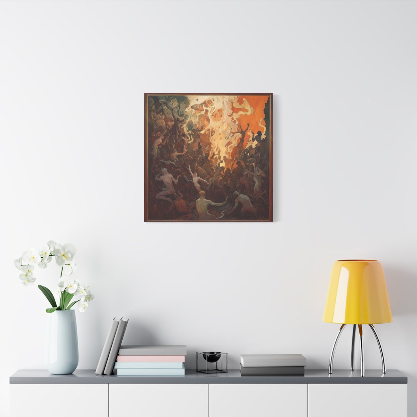 Flame's Whisper Canvas Print