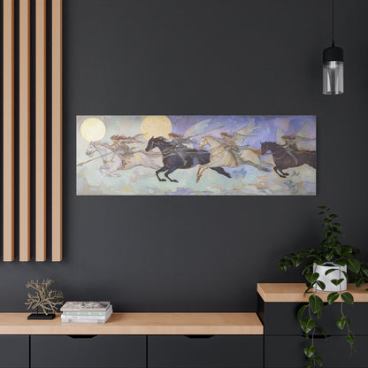 Moonlit Riders Canvas Print