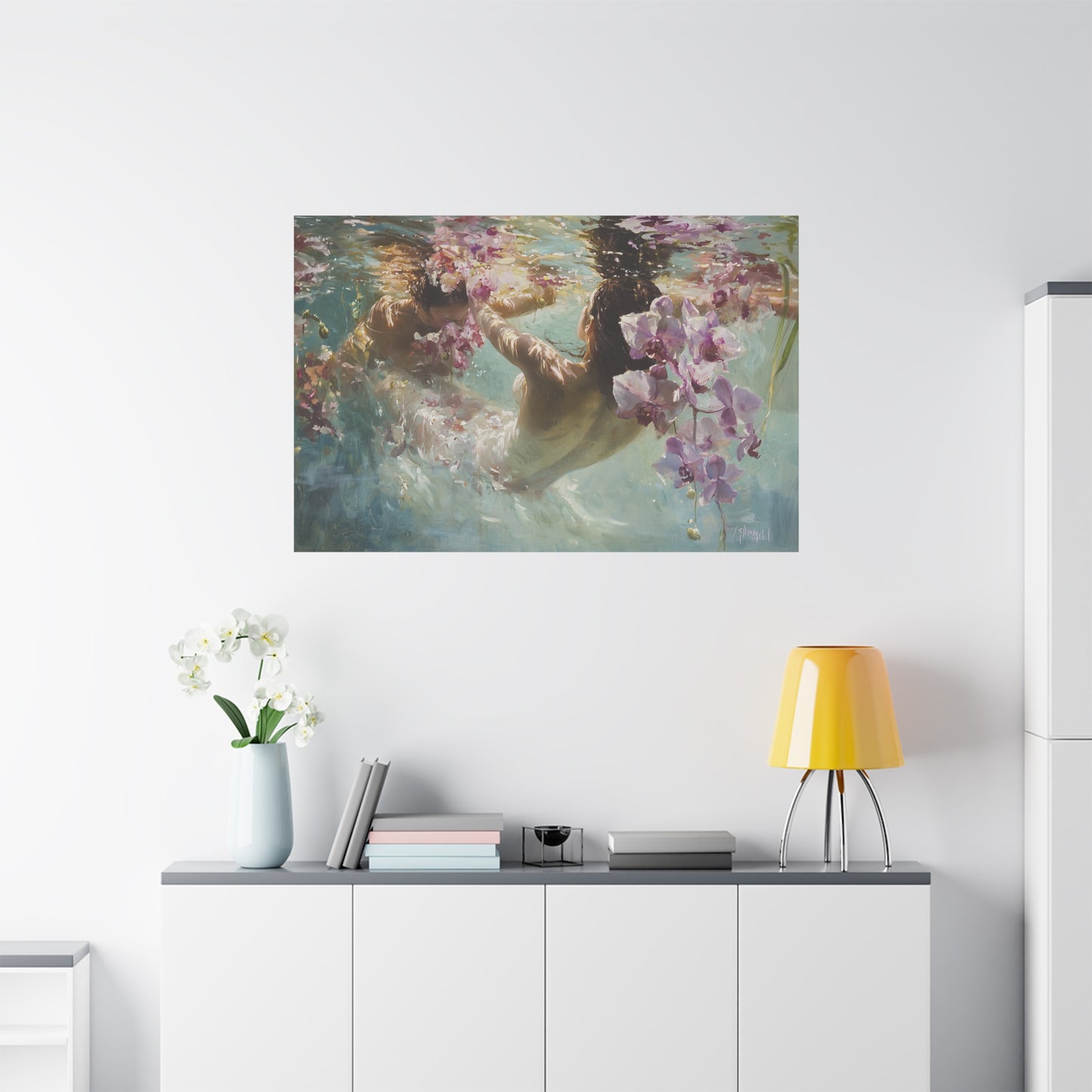 Orchid Pool Canvas Print