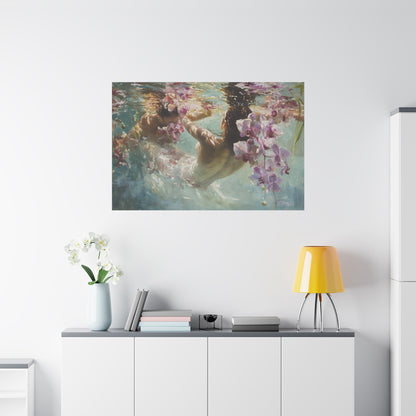 Orchid Pool Canvas Print