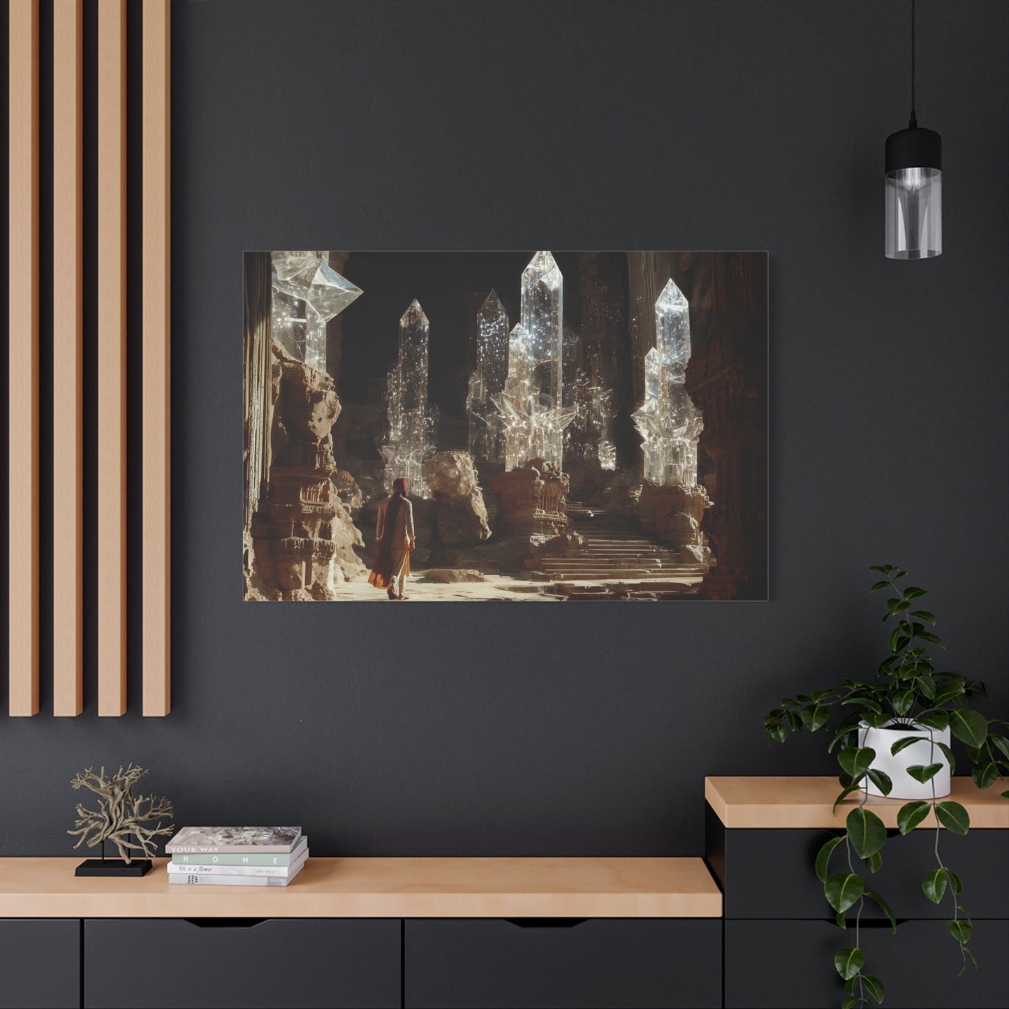 The Luminescent Cavern Canvas Print