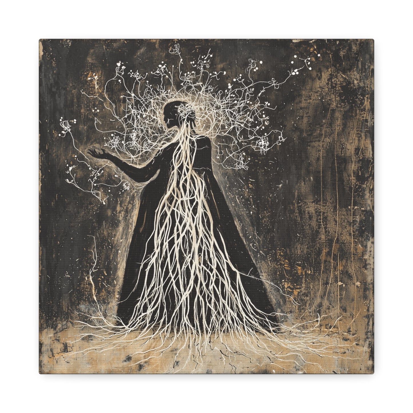 Eldritch Whispers Aflame Canvas Print