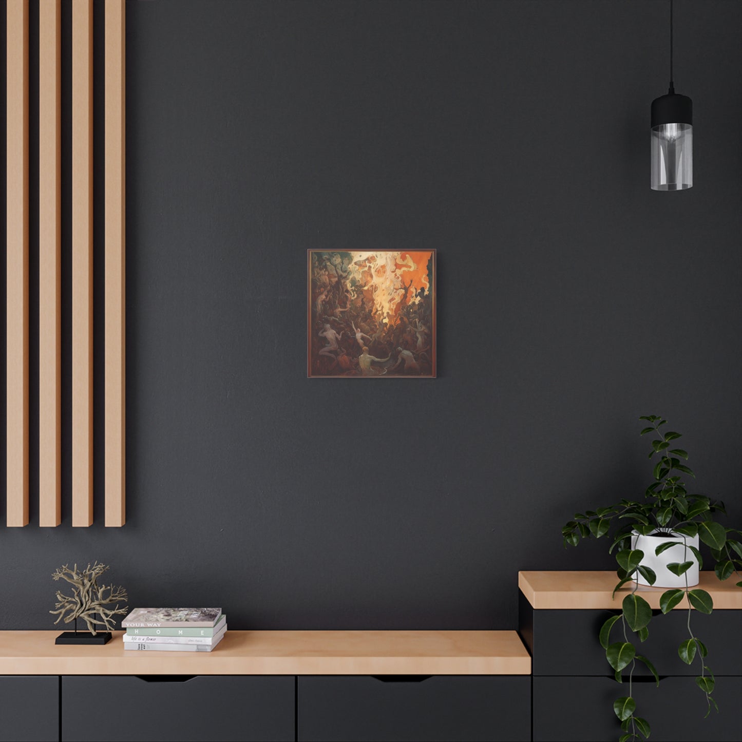 Flame's Whisper Canvas Print