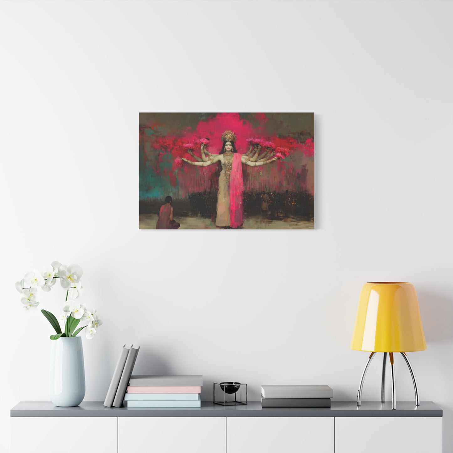 The Lotus Deity Canvas Print