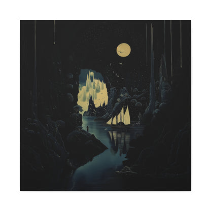 Moonlit Voyage Canvas Print