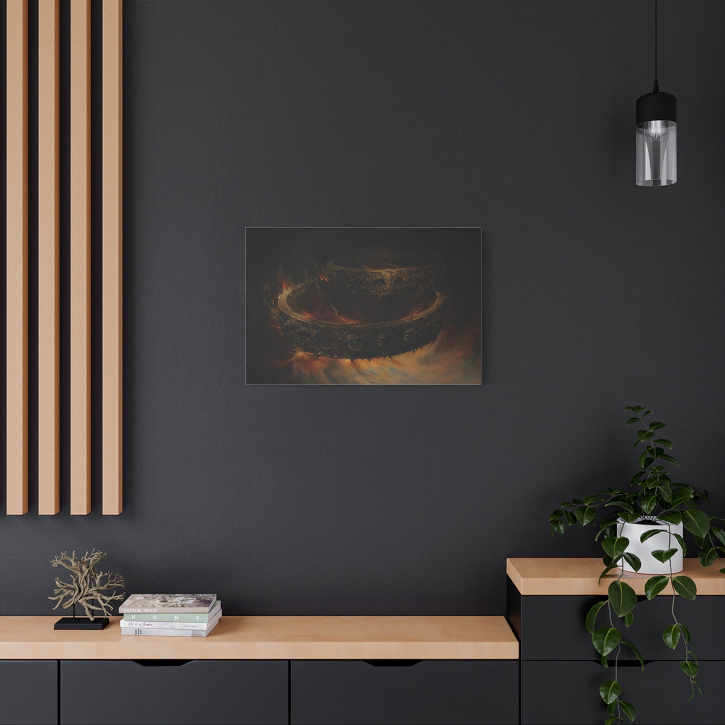 Watching Flame Canvas Print