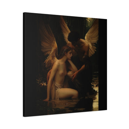 Shadowed Embrace Canvas Print