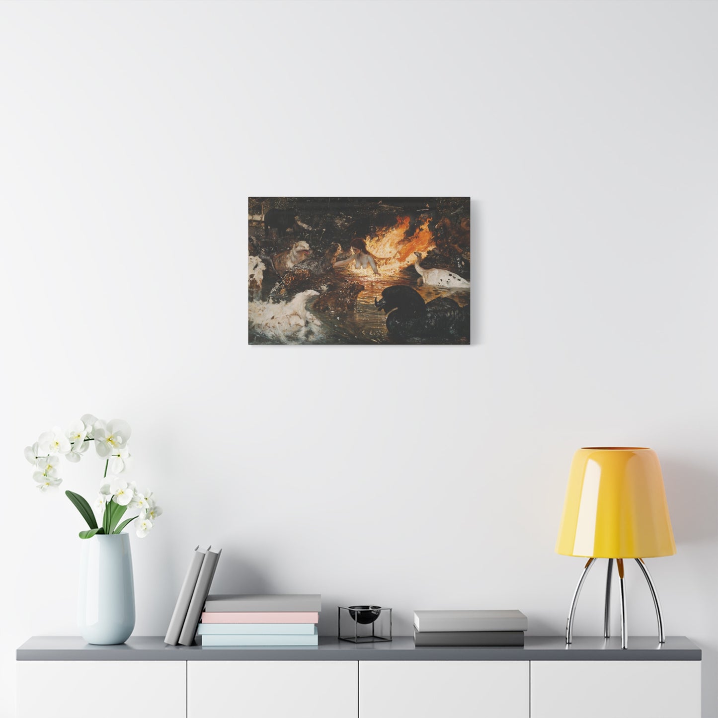 Fiery Communion Canvas Print