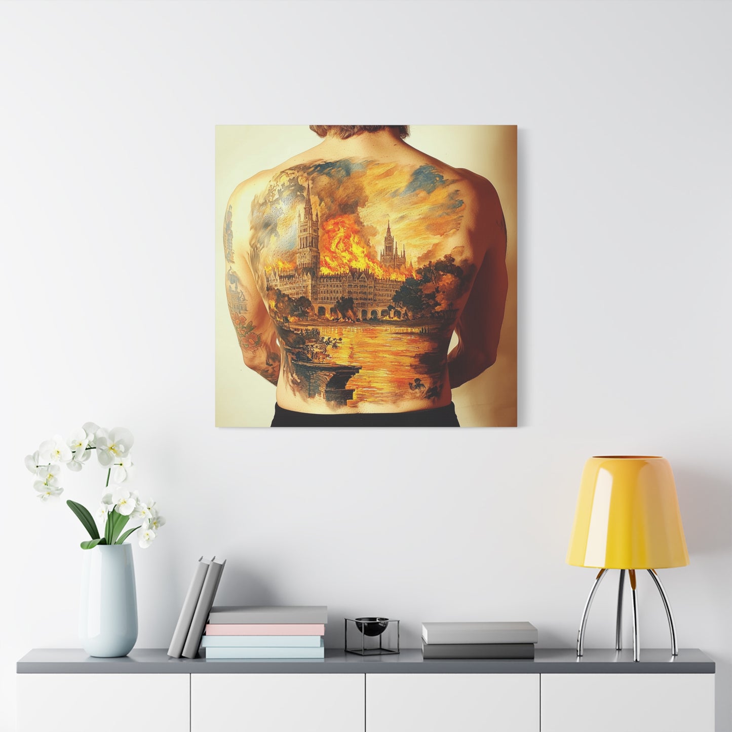 Fire and Stone Canvas Print