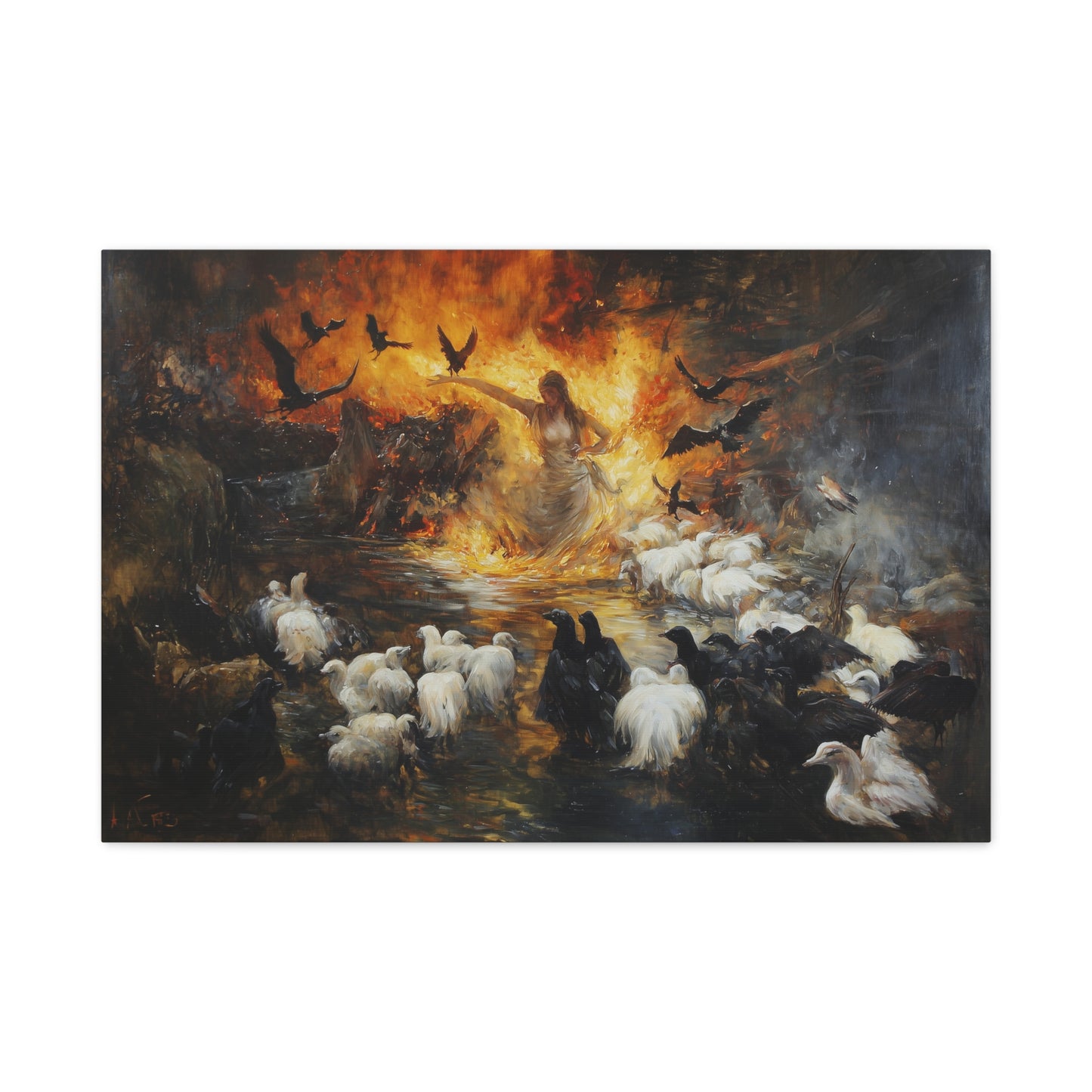 Eldritch Flock Canvas Print