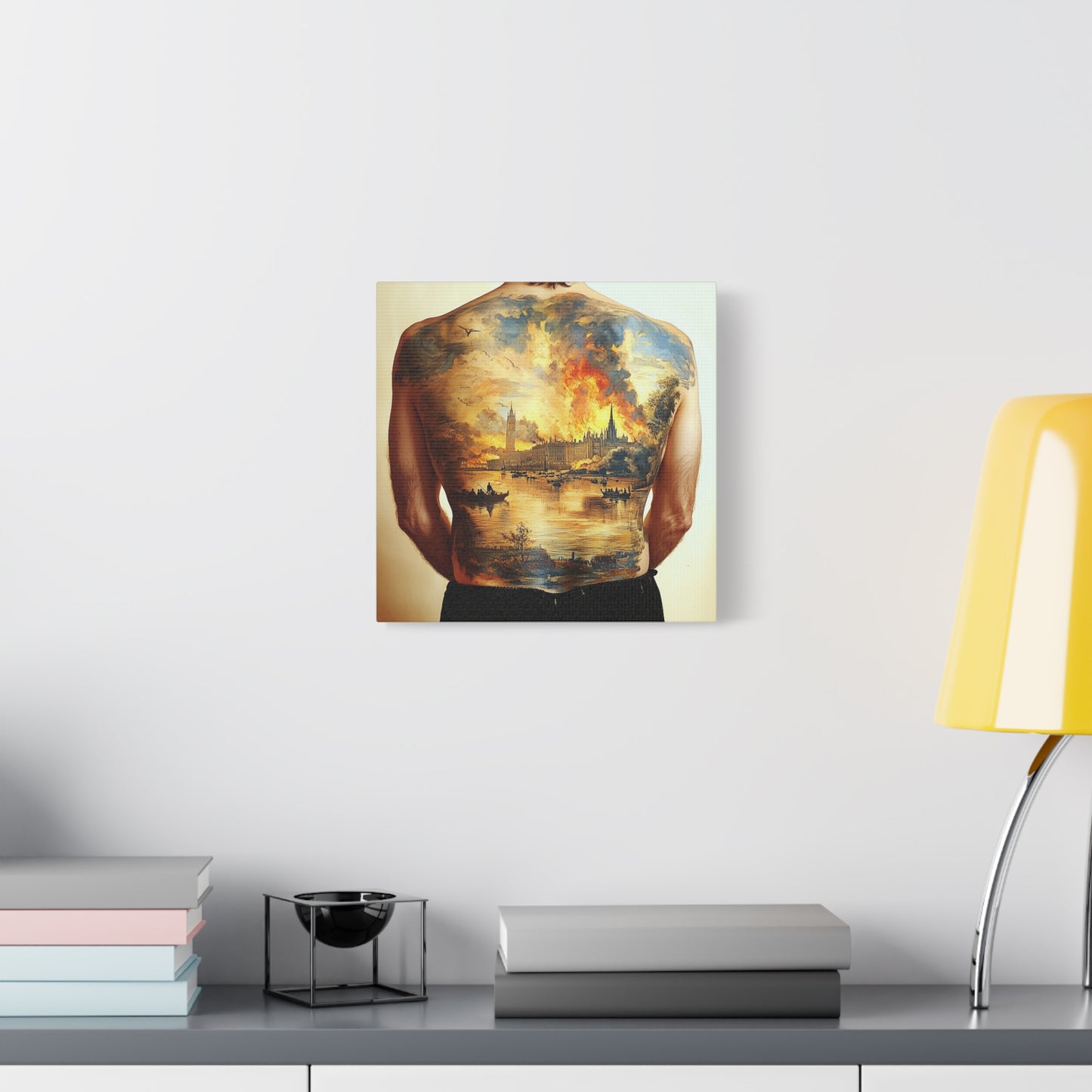 City Aflame Canvas Print