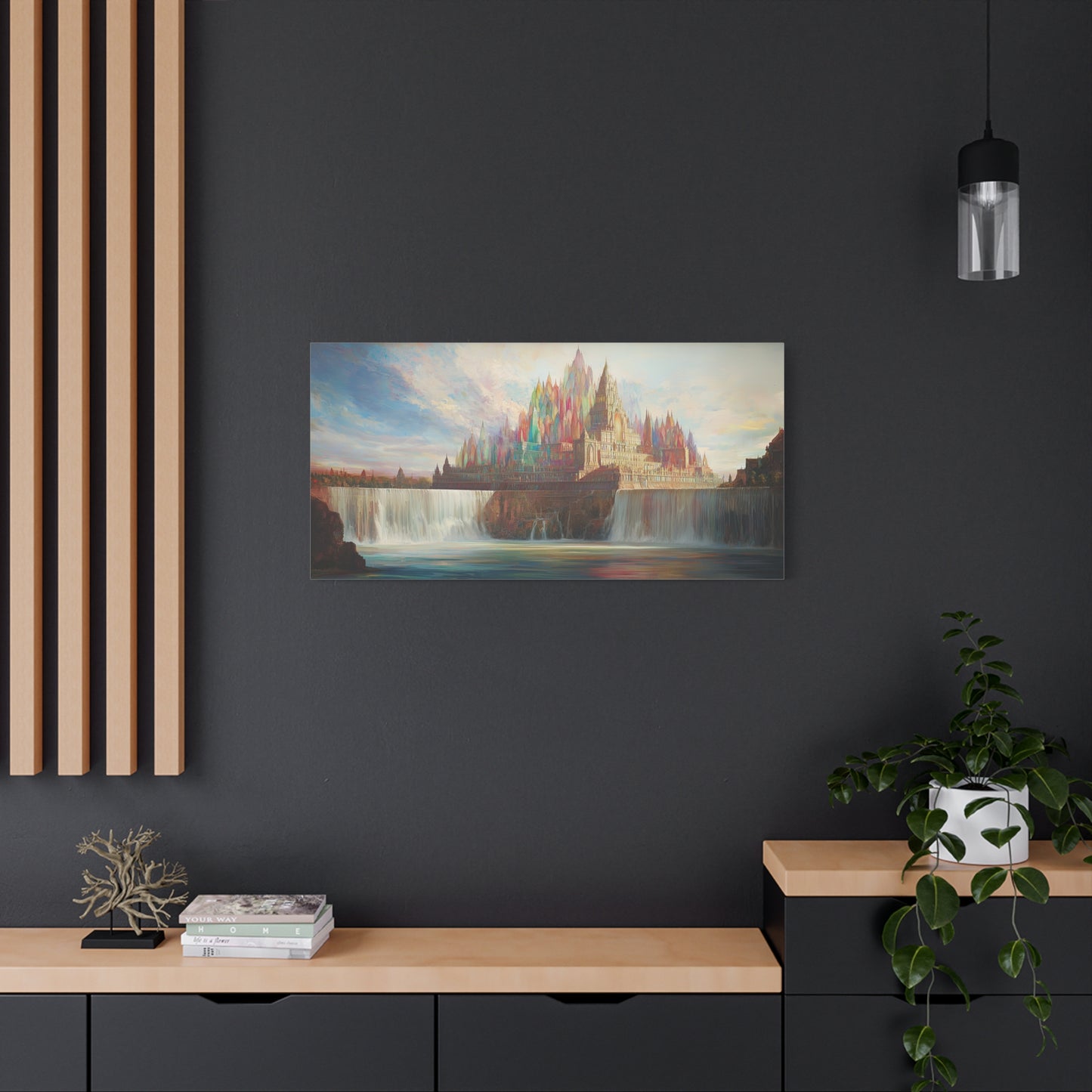 The Castle Falls Canvas Print