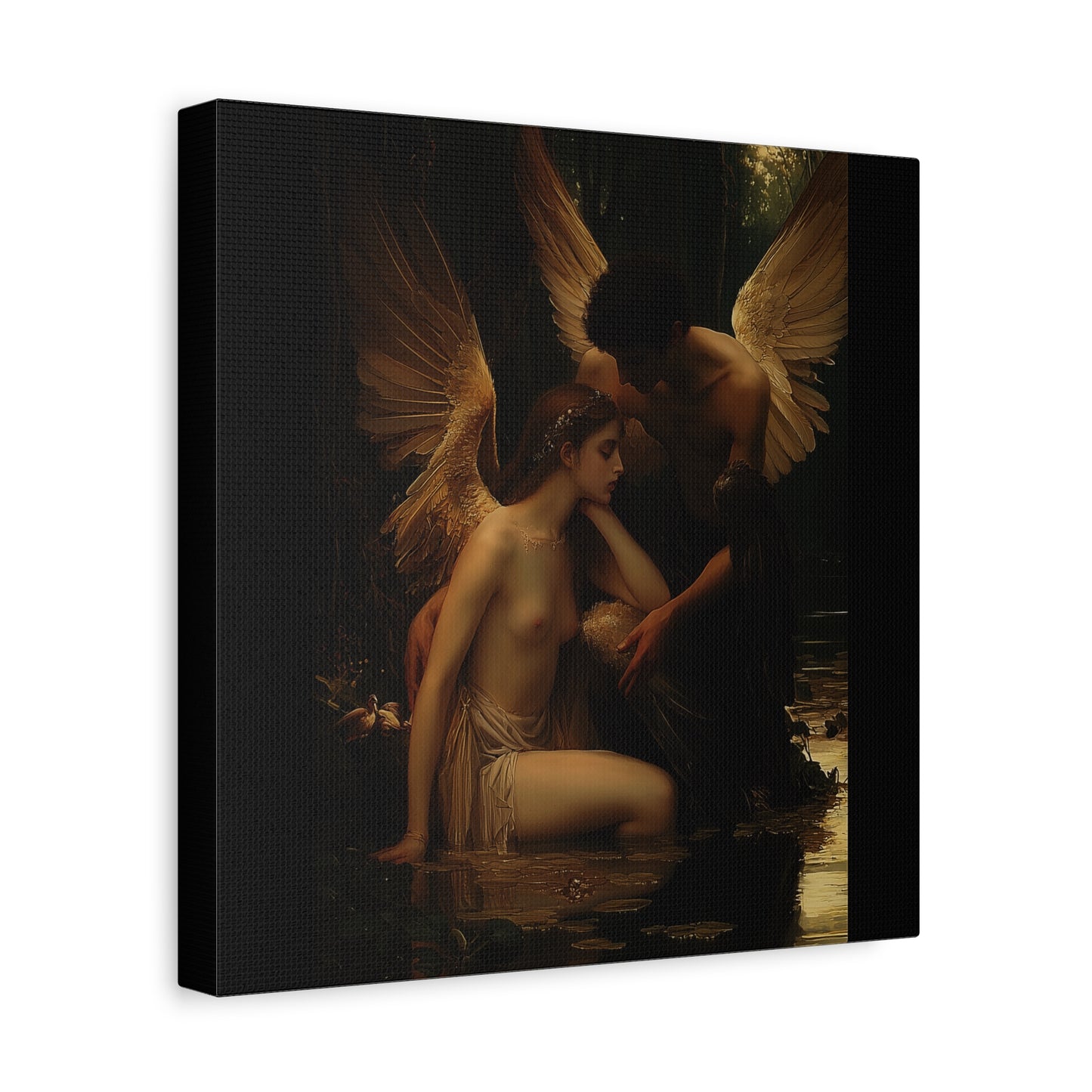 Shadowed Embrace Canvas Print