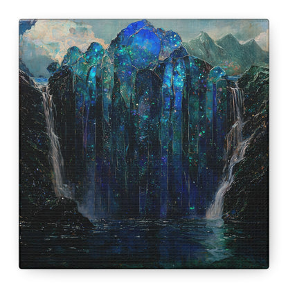 The Starlit Falls Canvas Print