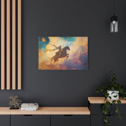 Ride to Dawn Canvas Print