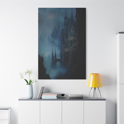 The Misty Spires Canvas Print