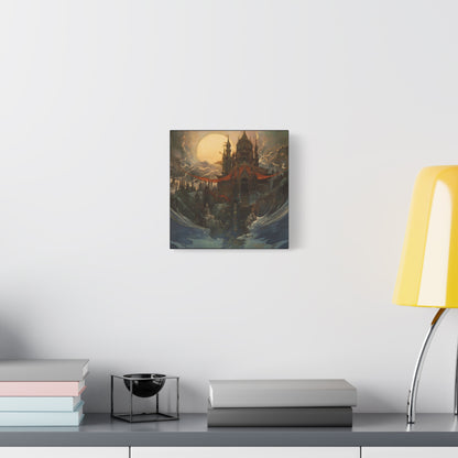 Castle in Mist Canvas Print