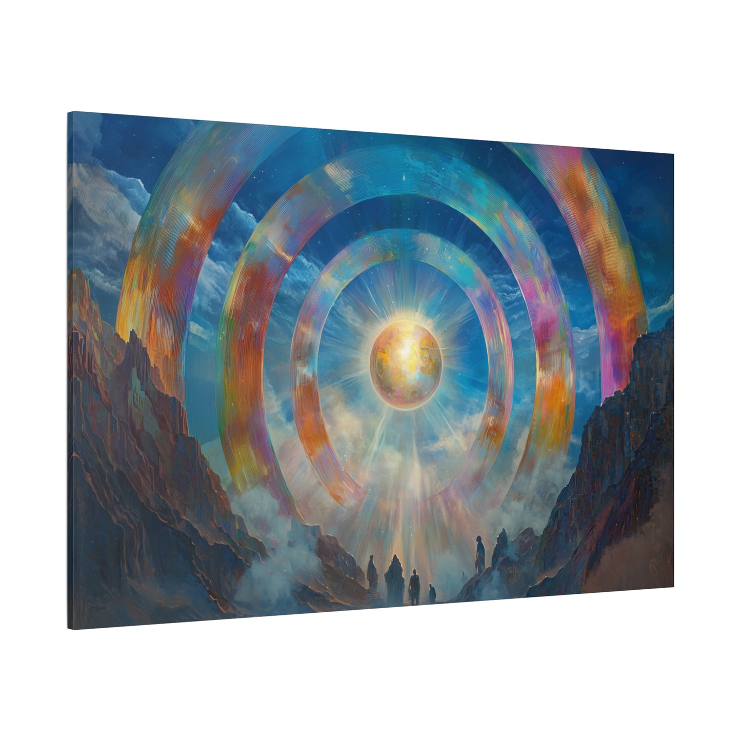 Rings of Light Canvas Print