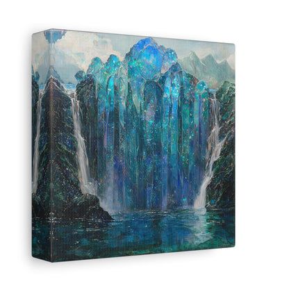 Blue Falls Canvas Print