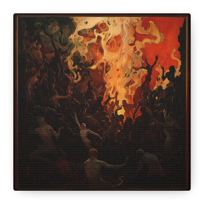 The Fiery Gathering Canvas Print