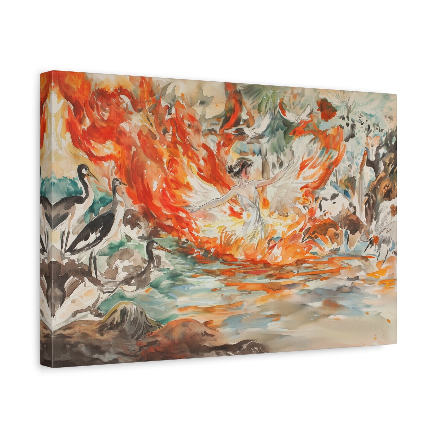 The Phoenix Dance Canvas Print