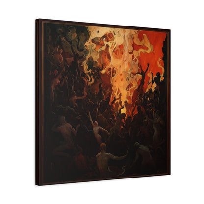 The Fiery Gathering Canvas Print