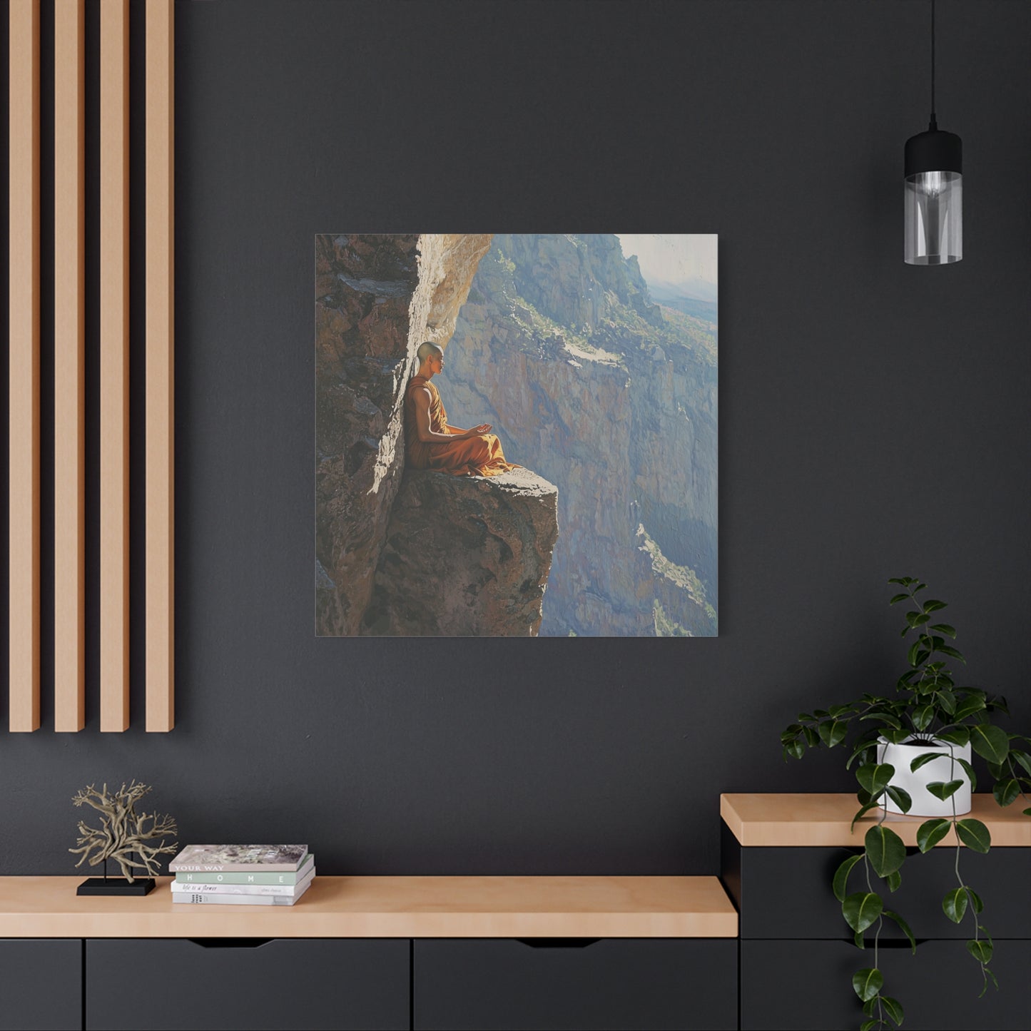 Balance of the Cliff Canvas Print