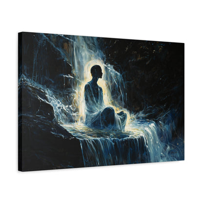 The Waterfall's Whisper Canvas Print