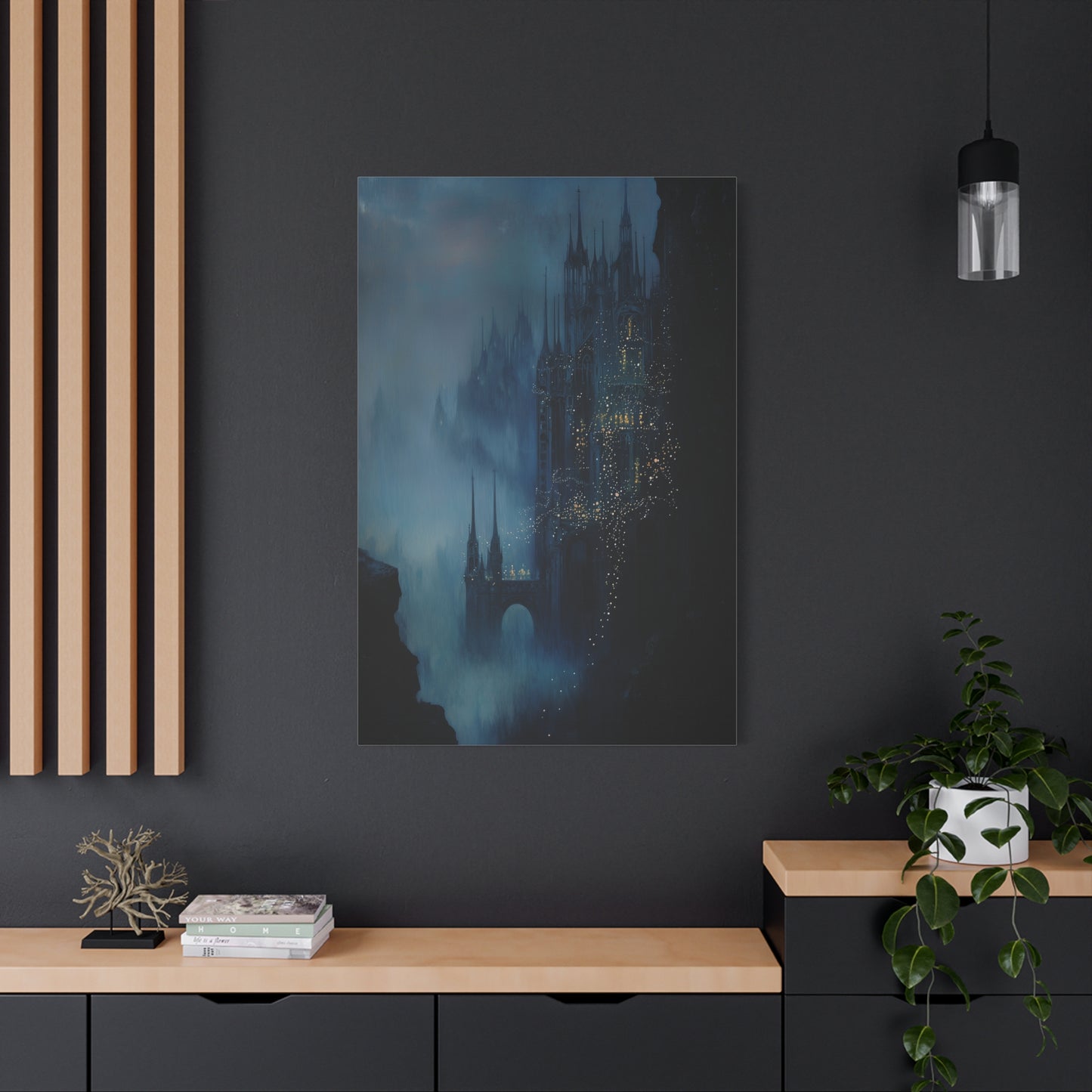 The Misty Spires Canvas Print