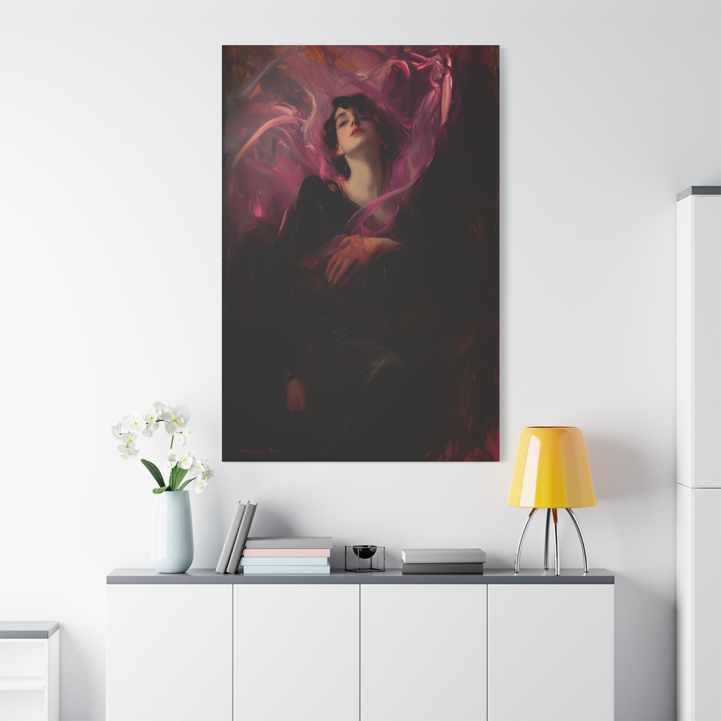 In Scarlet Silence Canvas Print