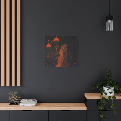 Starlit Citadel Canvas Print