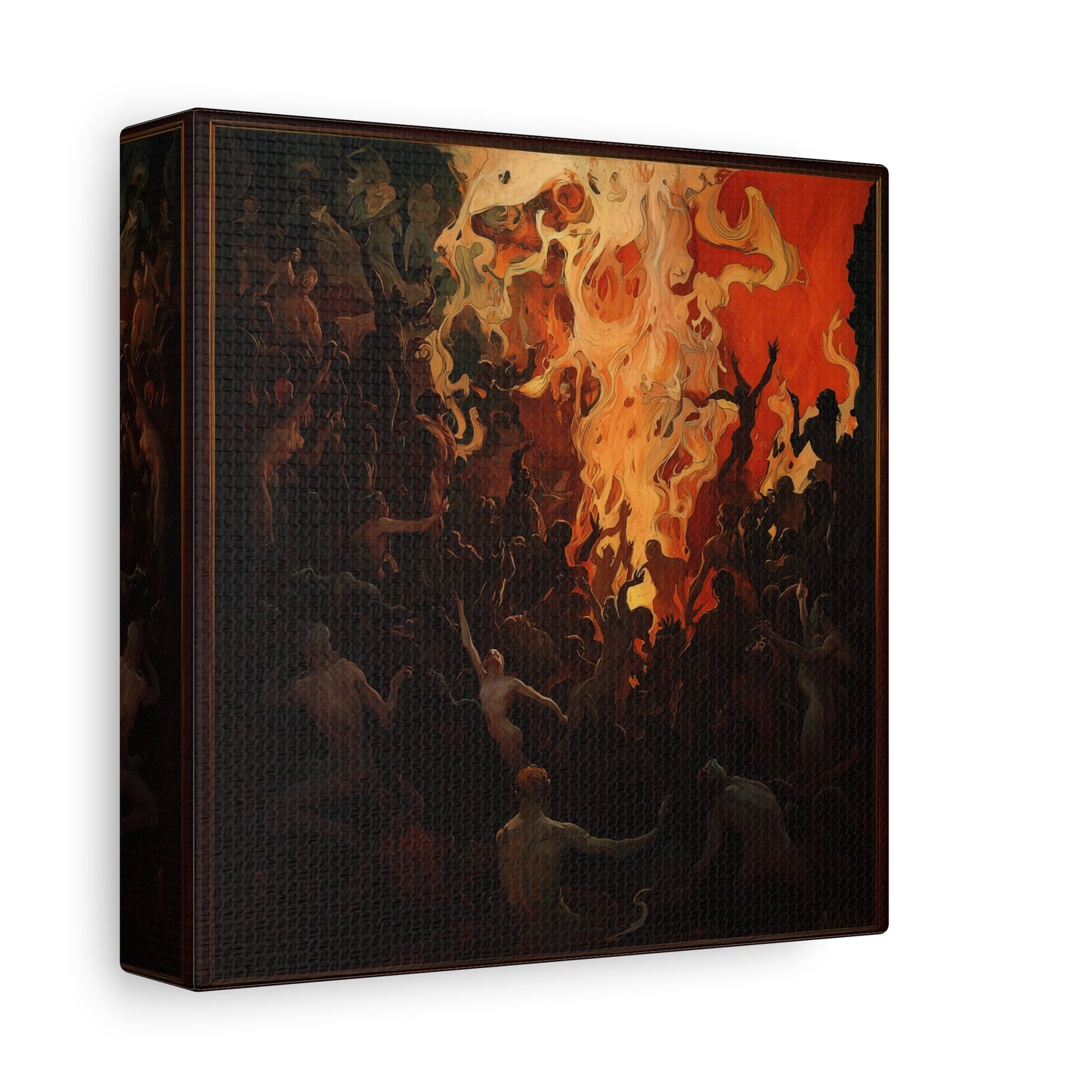 The Fiery Gathering Canvas Print