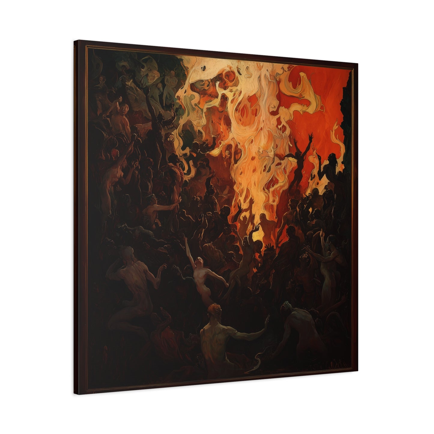 The Fiery Gathering Canvas Print