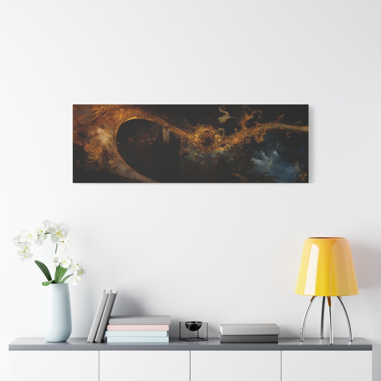 The Old Man's Tale Canvas Print