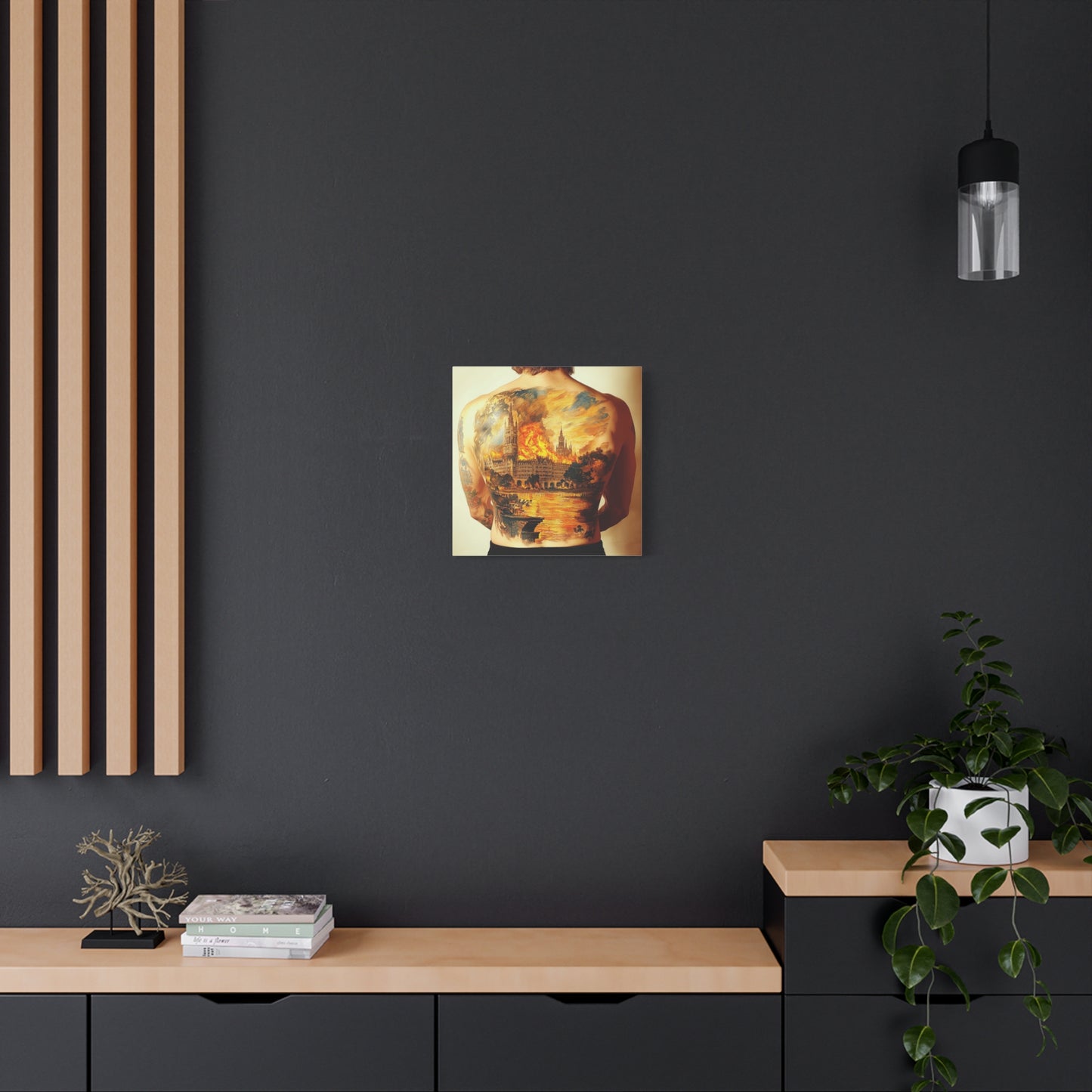 Fire and Stone Canvas Print