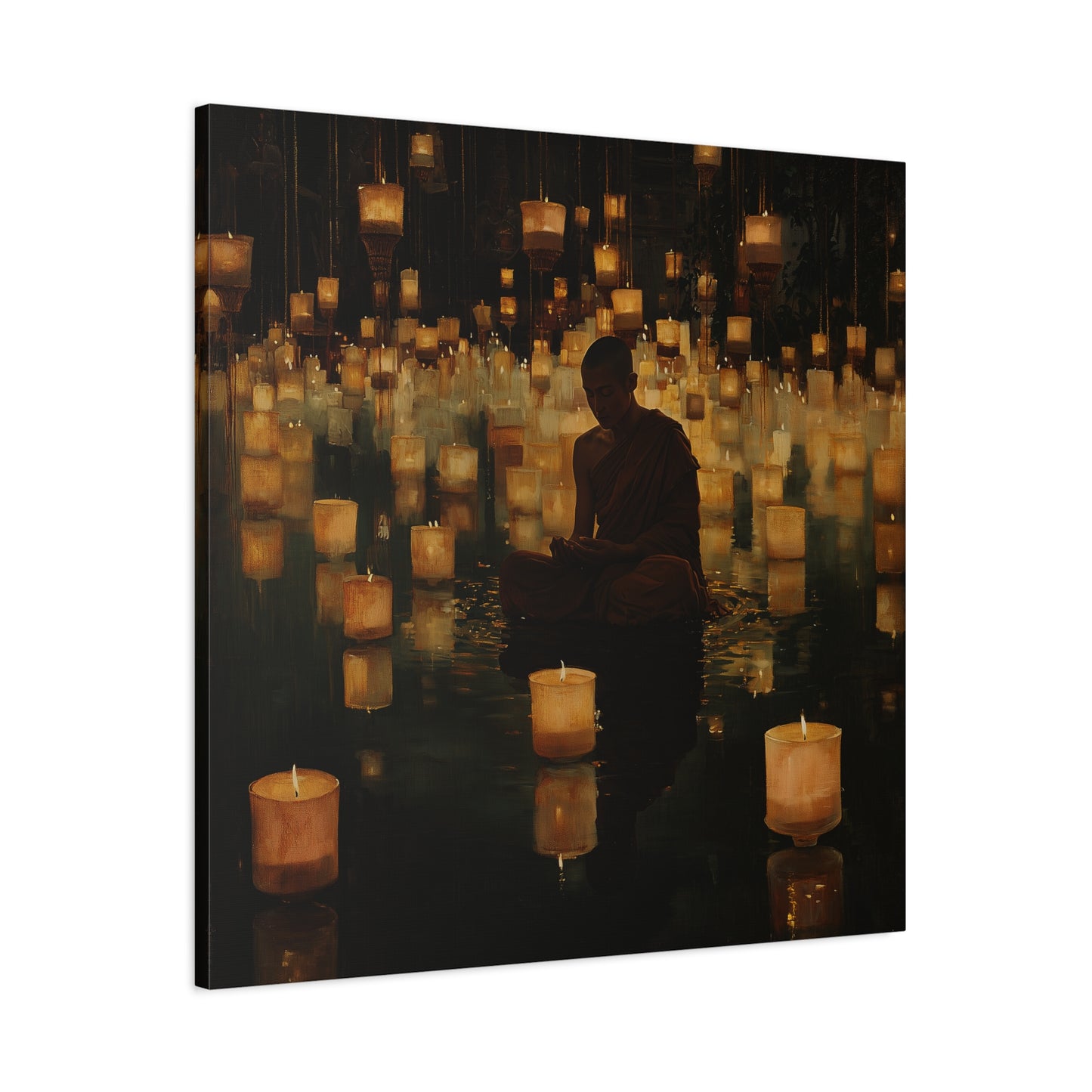 Stillness and Candles Canvas Print