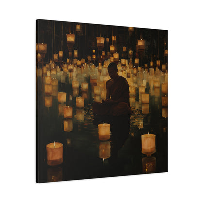 Stillness and Candles Canvas Print