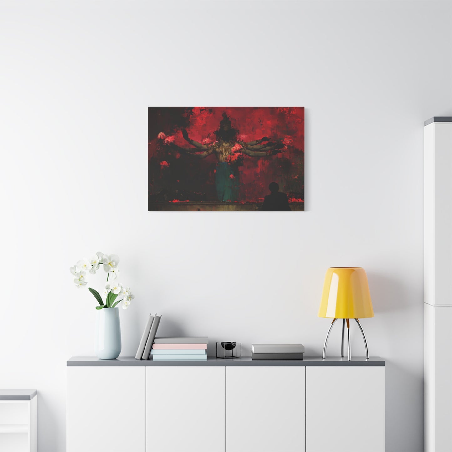 The Scarlet Veil Canvas Print