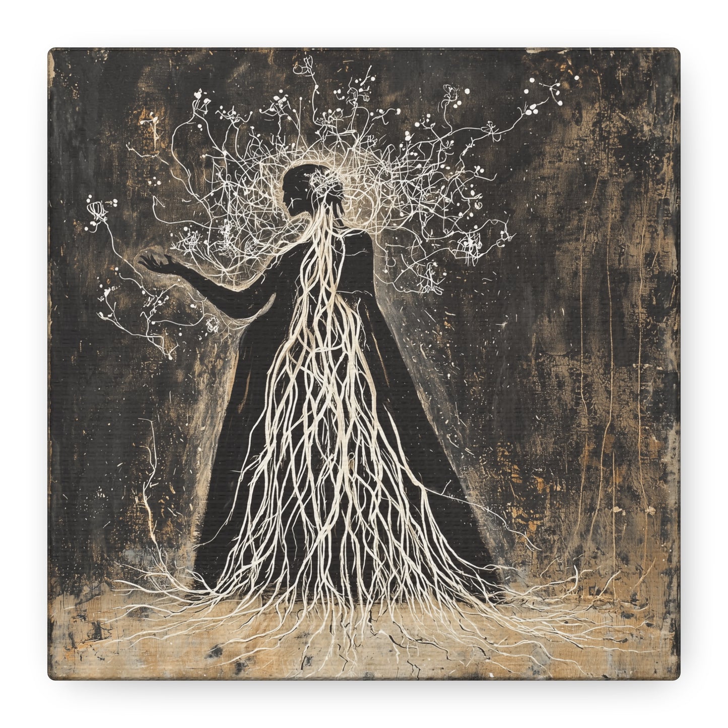 Eldritch Whispers Aflame Canvas Print