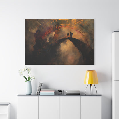 Twilight Pilgrims Canvas Print