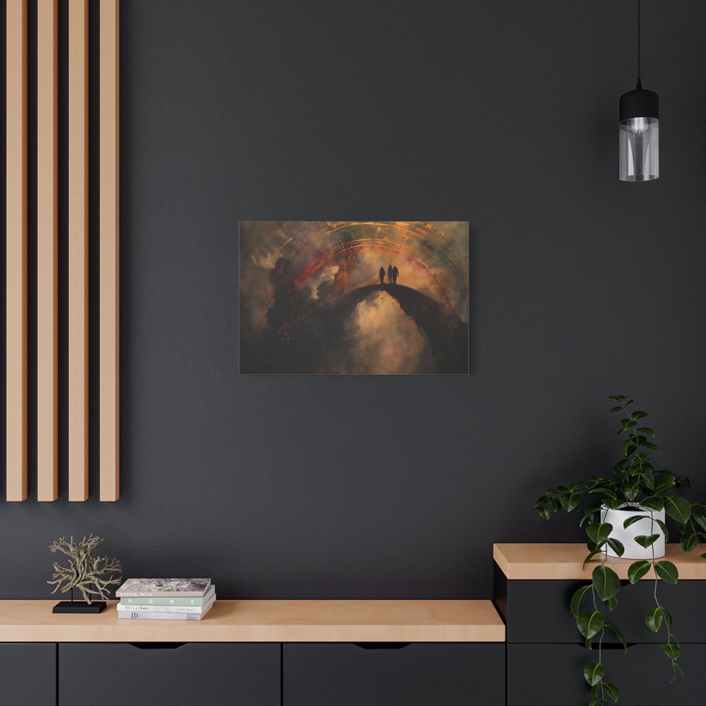 Twilight Pilgrims Canvas Print