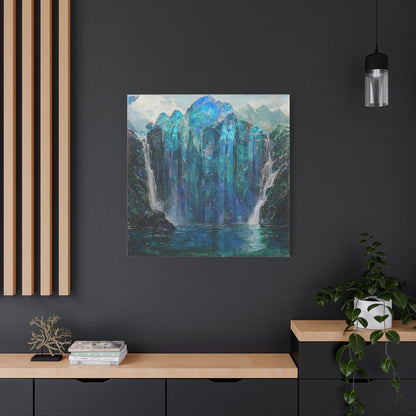 Blue Falls Canvas Print