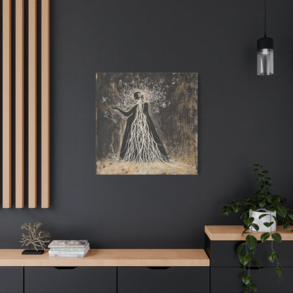 Eldritch Whispers Aflame Canvas Print