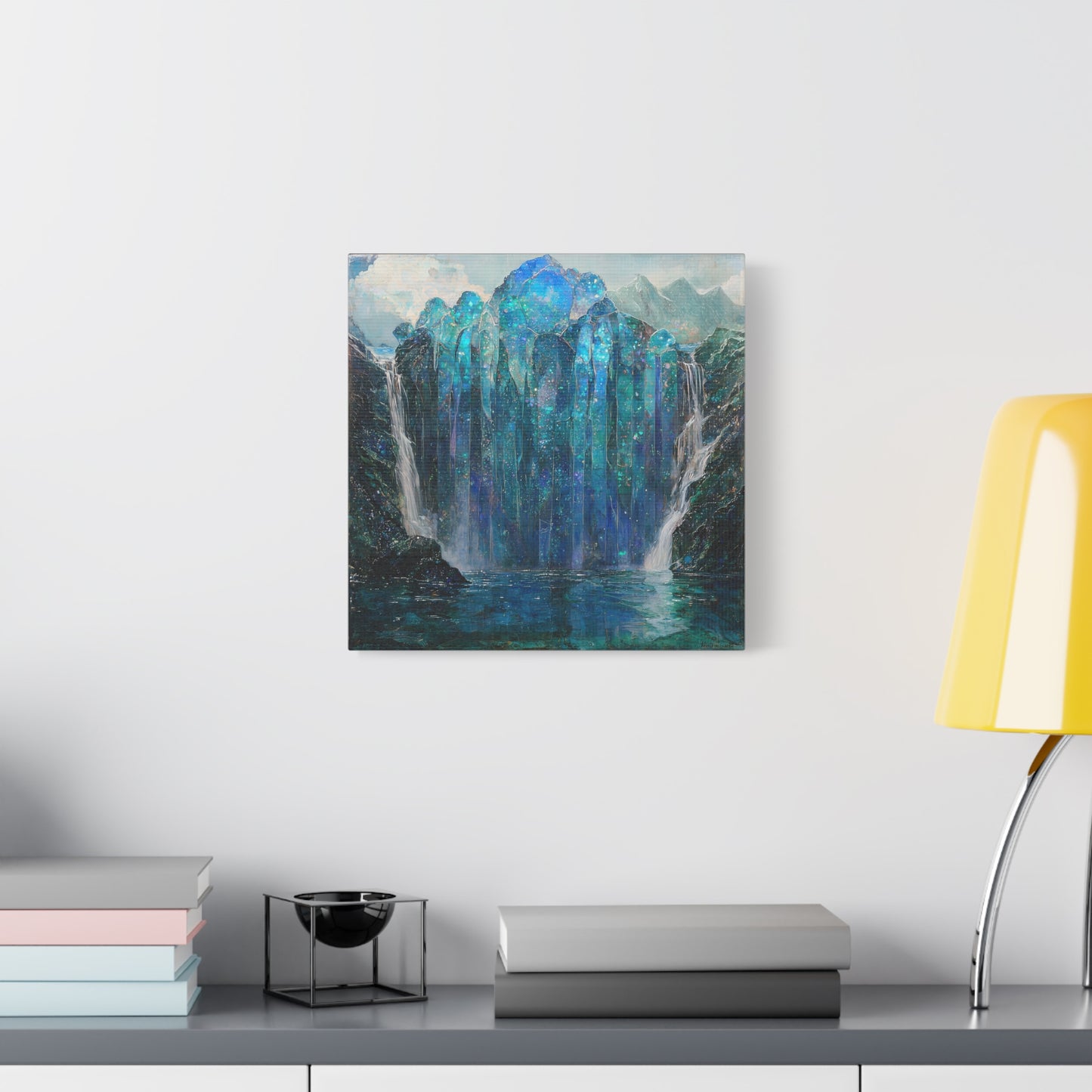 Blue Falls Canvas Print