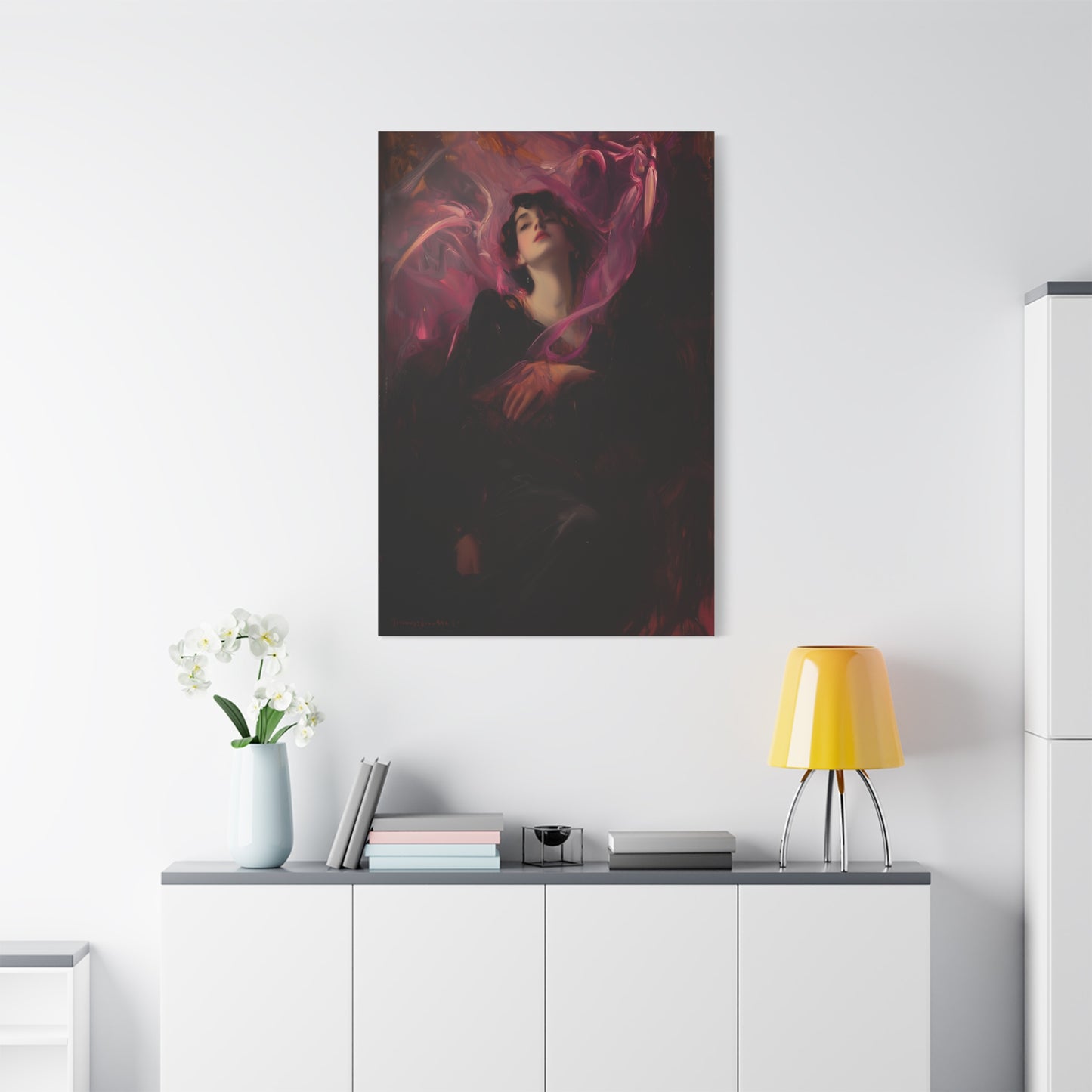 In Scarlet Silence Canvas Print